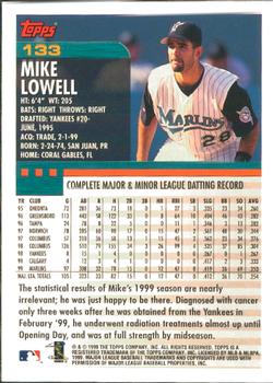 2000 Topps - Home Team Advantage #133 Mike Lowell Back