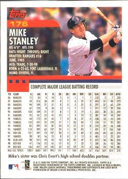 2000 Topps - Home Team Advantage #176 Mike Stanley Back