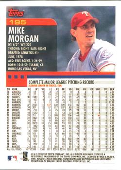 2000 Topps - Home Team Advantage #195 Mike Morgan Back