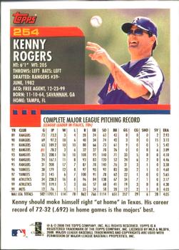 2000 Topps - Home Team Advantage #254 Kenny Rogers Back