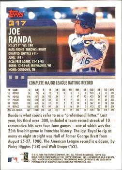 2000 Topps - Home Team Advantage #317 Joe Randa Back