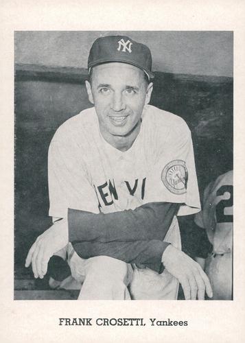 1962 Jay Publishing Old Timer New York Yankees 5x7 Photos #NNO Frank Crosetti Front