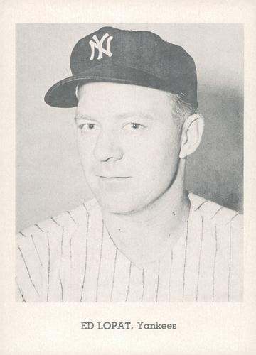 1962 Jay Publishing Old Timer New York Yankees 5x7 Photos #NNO Ed Lopat Front