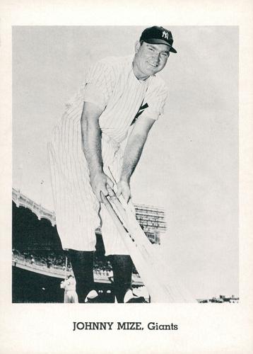 1962 Jay Publishing Old Timer Dodgers & Giants 5x7 Photos #NNO Johnny Mize Front