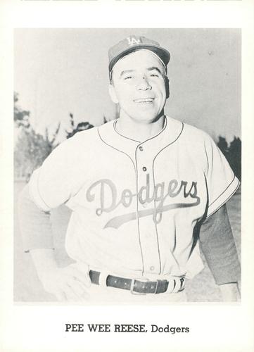 1962 Jay Publishing Old Timer Dodgers & Giants 5x7 Photos #NNO Pee Wee Reese Front