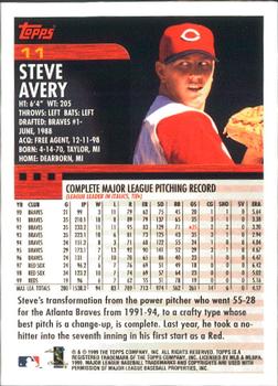 2000 Topps - Limited Edition #11 Steve Avery Back
