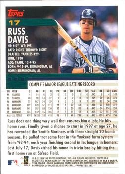 2000 Topps - Limited Edition #17 Russ Davis Back