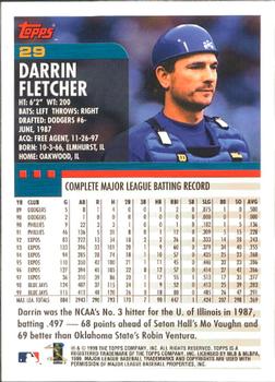 2000 Topps - Limited Edition #29 Darrin Fletcher Back