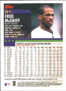 2000 Topps - Limited Edition #31 Fred McGriff Back