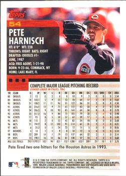 2000 Topps - Limited Edition #54 Pete Harnisch Back