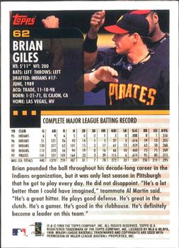2000 Topps - Limited Edition #62 Brian Giles Back