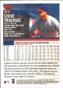 2000 Topps - Limited Edition #67 Steve Trachsel Back