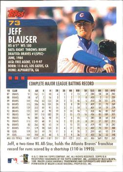 2000 Topps - Limited Edition #73 Jeff Blauser Back