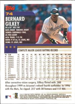 2000 Topps - Limited Edition #74 Bernard Gilkey Back