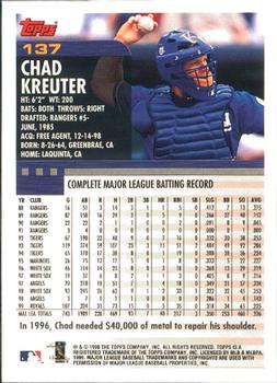 2000 Topps - Limited Edition #137 Chad Kreuter Back