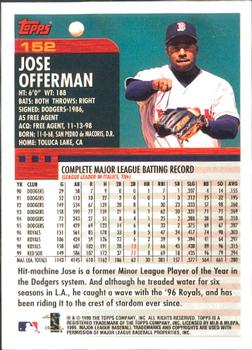 2000 Topps - Limited Edition #152 Jose Offerman Back