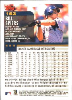 2000 Topps - Limited Edition #163 Bill Spiers Back