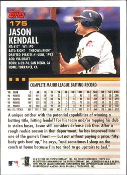 2000 Topps - Limited Edition #175 Jason Kendall Back