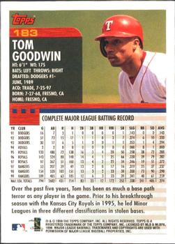 2000 Topps - Limited Edition #183 Tom Goodwin Back