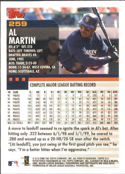 2000 Topps - Limited Edition #259 Al Martin Back