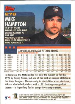 2000 Topps - Limited Edition #276 Mike Hampton Back