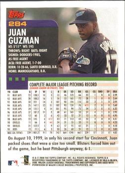 2000 Topps - Limited Edition #284 Juan Guzman Back
