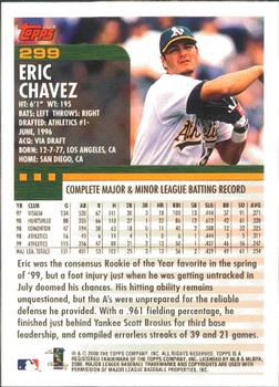 2000 Topps - Limited Edition #299 Eric Chavez Back