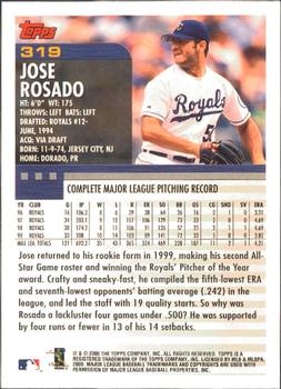 2000 Topps - Limited Edition #319 Jose Rosado Back