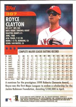 2000 Topps - Limited Edition #397 Royce Clayton Back