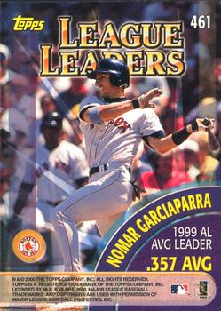 2000 Topps - Limited Edition #461 Larry Walker / Nomar Garciaparra Back