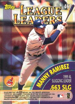 2000 Topps - Limited Edition #467 Larry Walker / Manny Ramirez Back