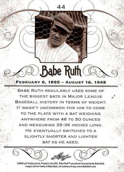 2016 Leaf Babe Ruth Collection #44 Babe Ruth Back