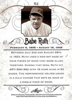 2016 Leaf Babe Ruth Collection #52 Babe Ruth Back
