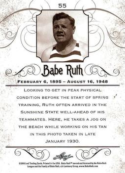 2016 Leaf Babe Ruth Collection #55 Babe Ruth Back