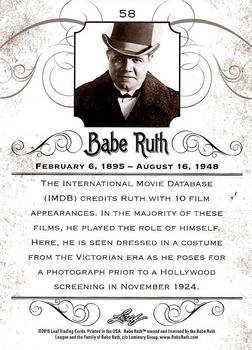2016 Leaf Babe Ruth Collection #58 Babe Ruth Back