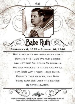 2016 Leaf Babe Ruth Collection #66 Babe Ruth Back