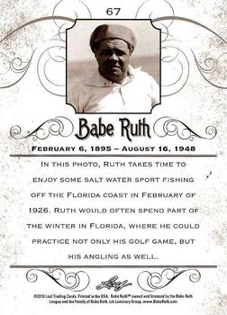 2016 Leaf Babe Ruth Collection #67 Babe Ruth Back