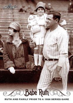 2016 Leaf Babe Ruth Collection #70 Ruth and Family Front