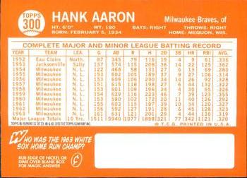 2000 Topps - Limited Aaron #11 Hank Aaron Back