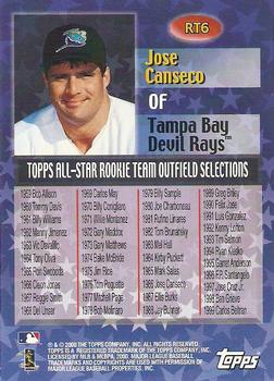 2000 Topps - Limited All-Star Rookie Team #RT6 Jose Canseco  Back