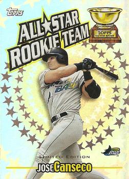 2000 Topps - Limited All-Star Rookie Team #RT6 Jose Canseco  Front