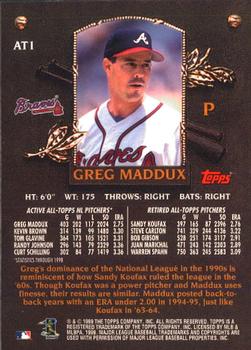 2000 Topps - Limited All-Topps #AT1 Greg Maddux  Back
