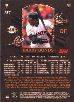 2000 Topps - Limited All-Topps #AT7 Barry Bonds  Back