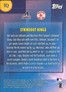 2000 Topps - Limited Combos #TC7 Strikeout Kings (Randy Johnson / Pedro Martinez)  Back