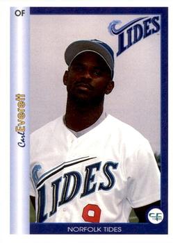 1995 All Sport Norfolk Tides #10 Carl Everett Front