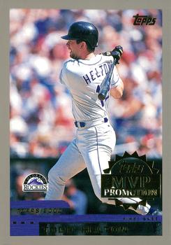 2000 Topps - MVP Promotion #NNO Todd Helton Front