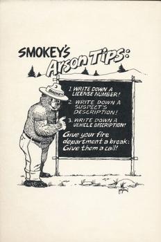1987 Smokey Bear 38th Annual Fresno Hot Stove Dinner #NNO Smokey Bear Back