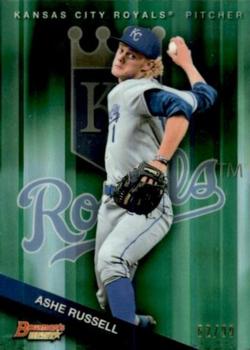 2015 Bowman's Best - Top Prospects Green Refractors #TP-27 Ashe Russell Front
