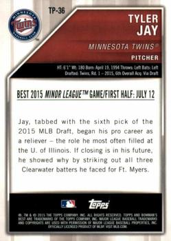 2015 Bowman's Best - Top Prospects Red Refractors #TP-36 Tyler Jay Back