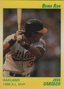 1991 Star Home Run #7 Jose Canseco Front